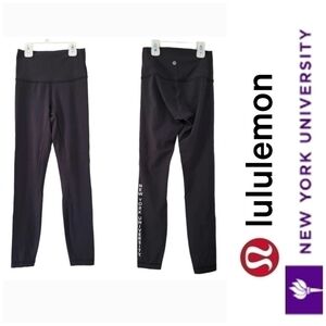 lululemon athletica Black Leggings with New York University Logo